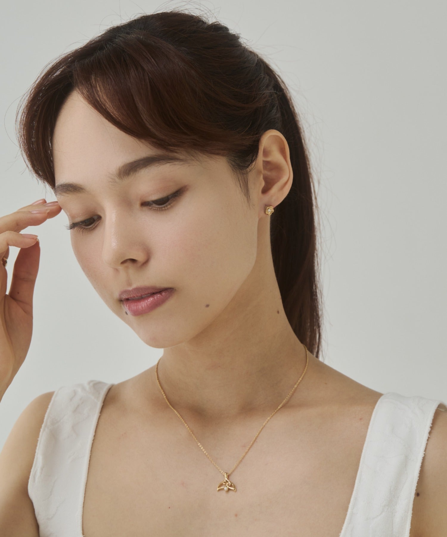 ciite' シーテ ピアス(両耳用) 【 金属アレルギー対応 】フラワービジュー ミニピアス サージカルステンレス(両耳用)