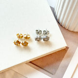 ciite' シーテ ピアス(両耳用) 【 金属アレルギー対応 】フラワービジュー ミニピアス サージカルステンレス(両耳用)
