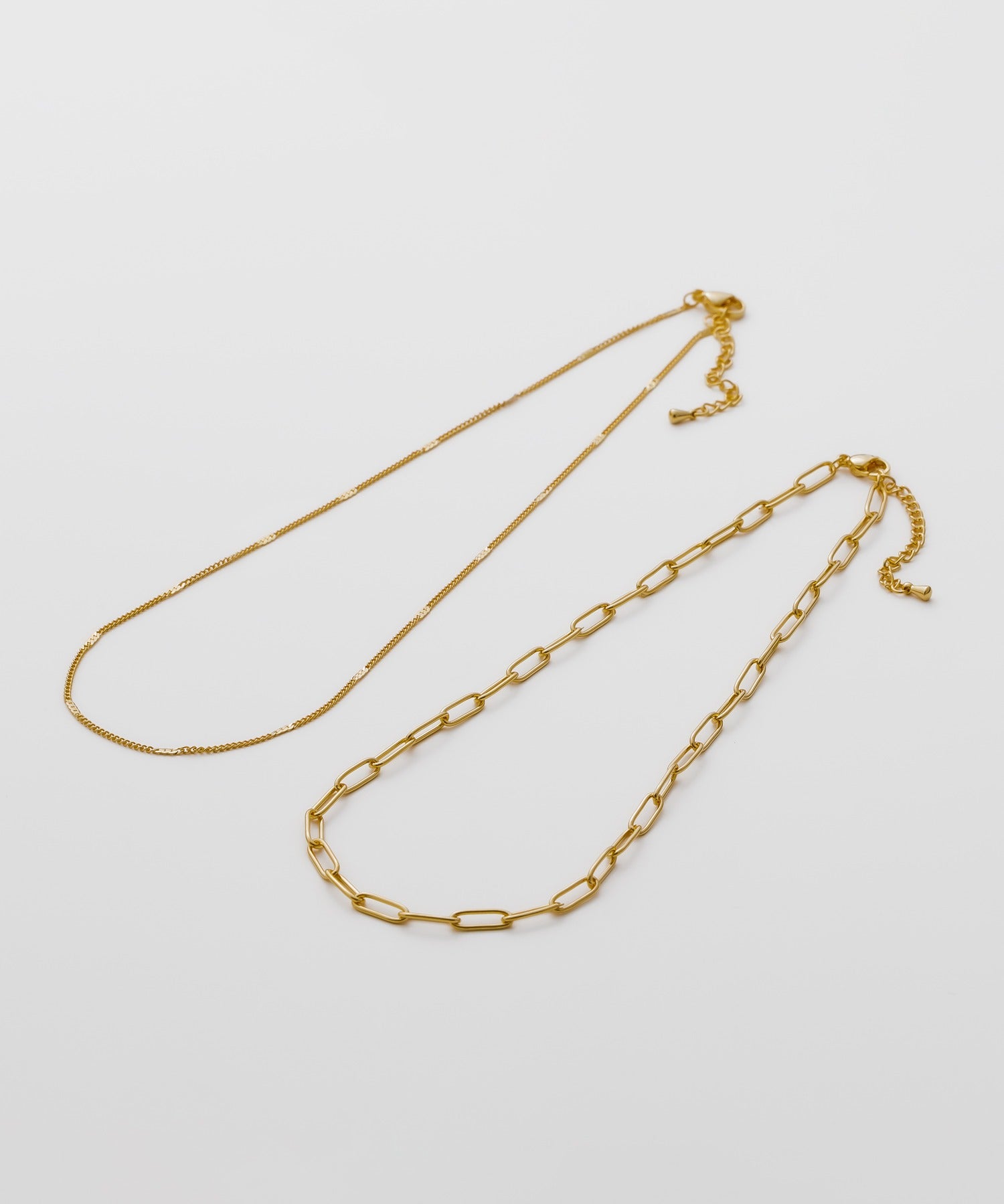 ciite' シーテ ネックレス 【 金属アレルギー対応 】 シンプルチェーンネックレス 2セット サージカルステンレス
