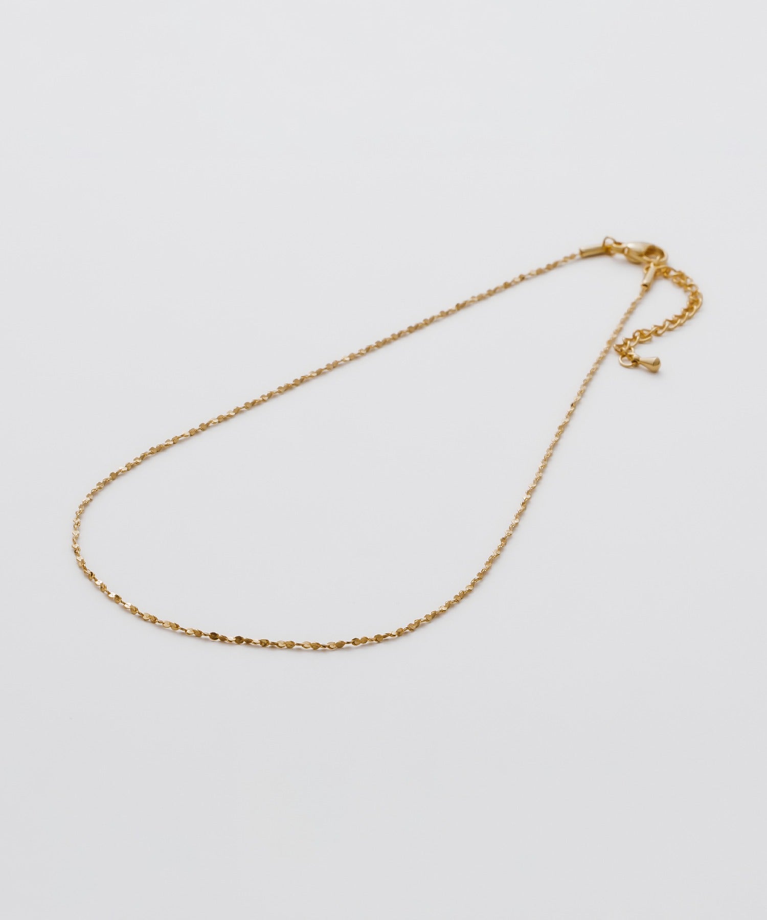 ciite' シーテ ネックレス 【 金属アレルギー対応 】 グリッターチェーンネックレス サージカルステンレス 幅1mm