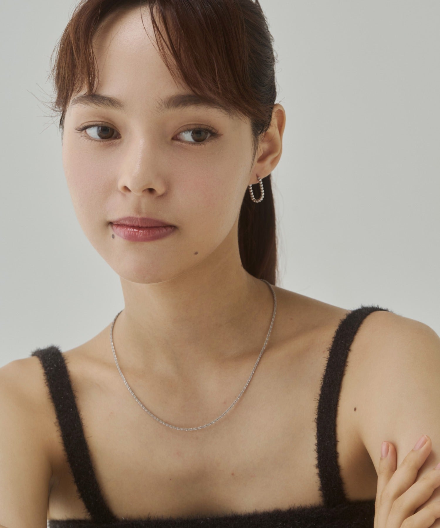 ciite' シーテ ピアス(両耳用) 【 金属アレルギー対応 】ボールモチーフ オーバルフープピアス サージカルステンレス(両耳用)
