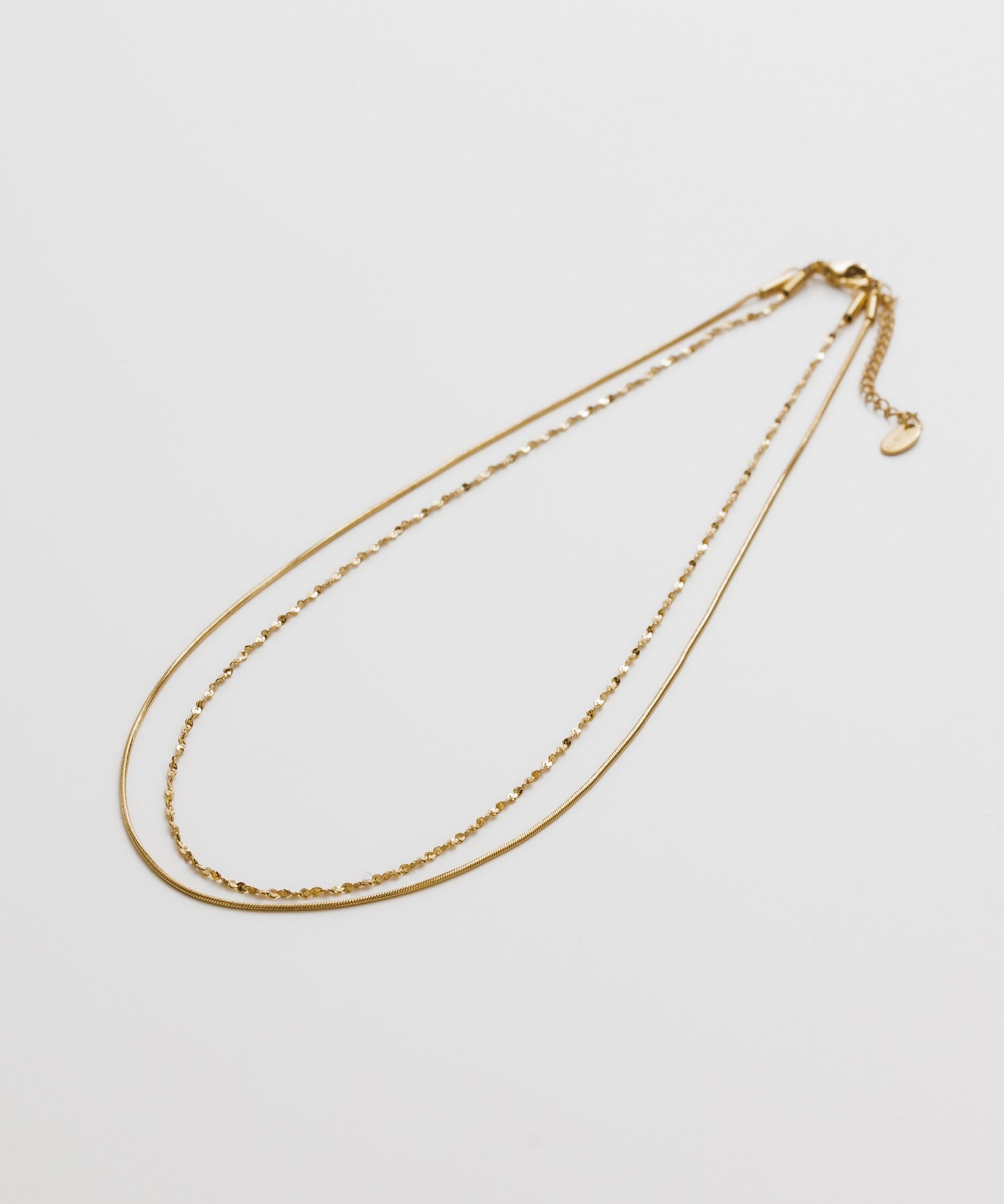 ciite' シーテ ネックレス 【 金属アレルギー対応 】 2連チェーンネックレス サージカルステンレス