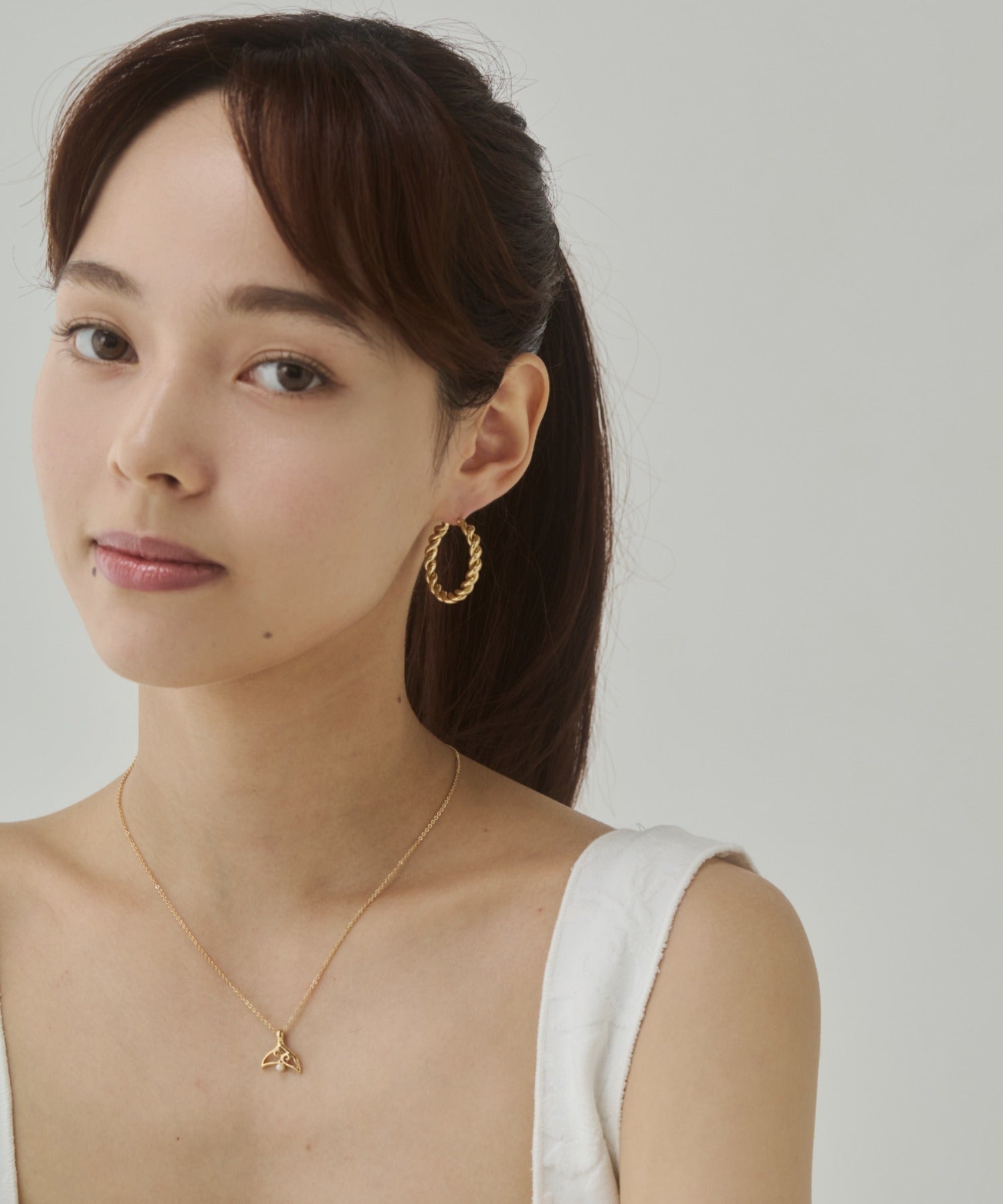 ciite' シーテ ピアス(両耳用) 【 金属アレルギー対応 】ツイストフープピアス サージカルステンレス(両耳用)