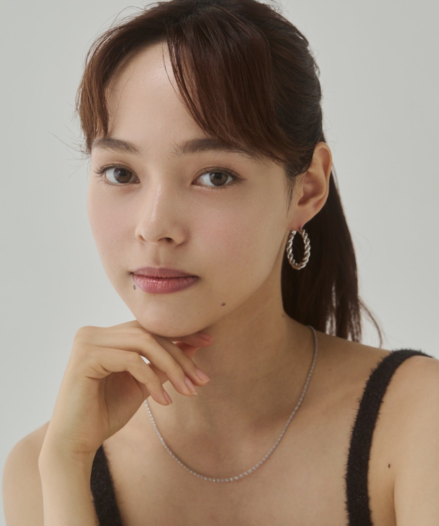 ciite' シーテ ピアス(両耳用) 【 金属アレルギー対応 】ツイストフープピアス サージカルステンレス(両耳用)