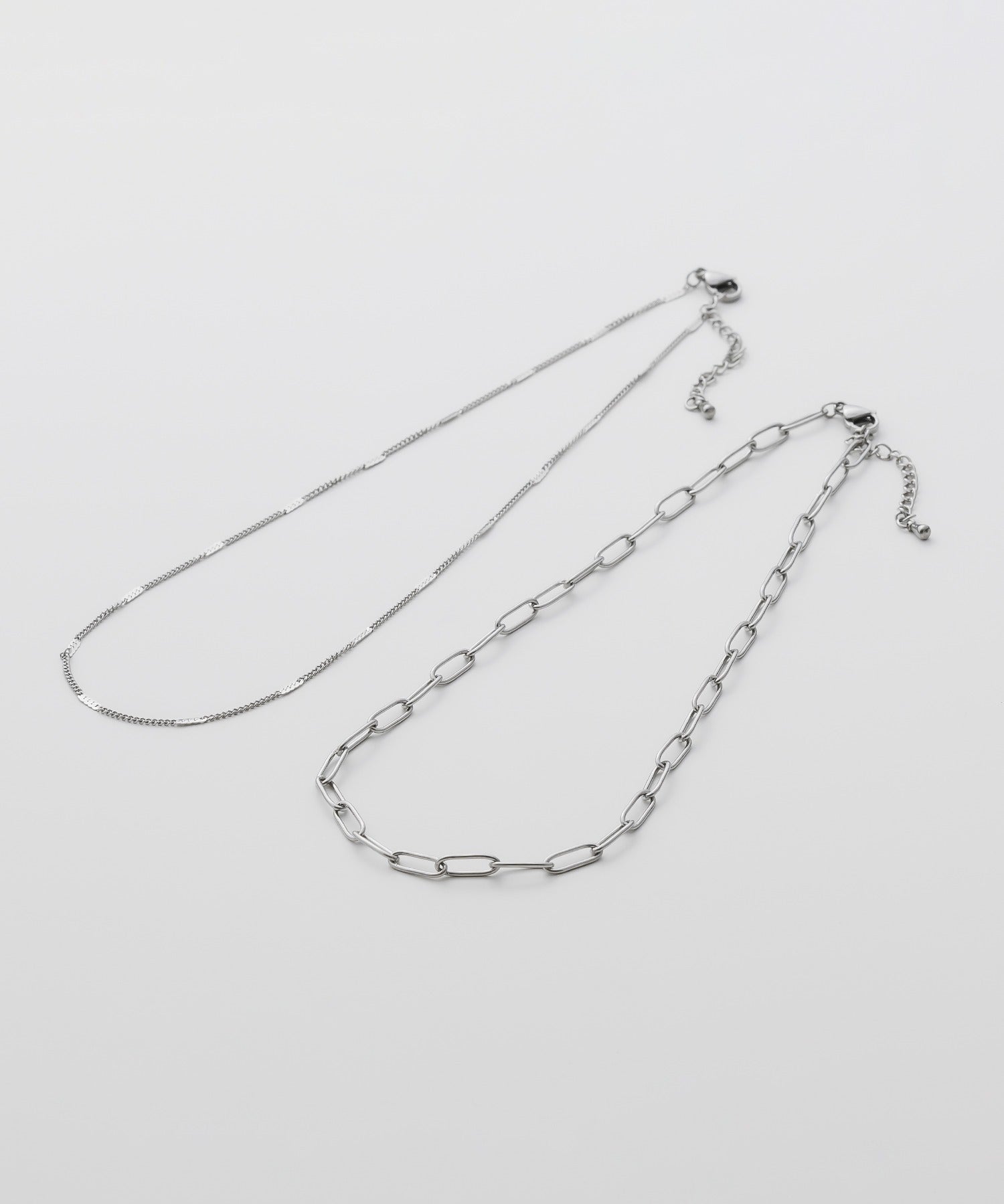 ciite' シーテ ネックレス 【 金属アレルギー対応 】 シンプルチェーンネックレス 2セット サージカルステンレス