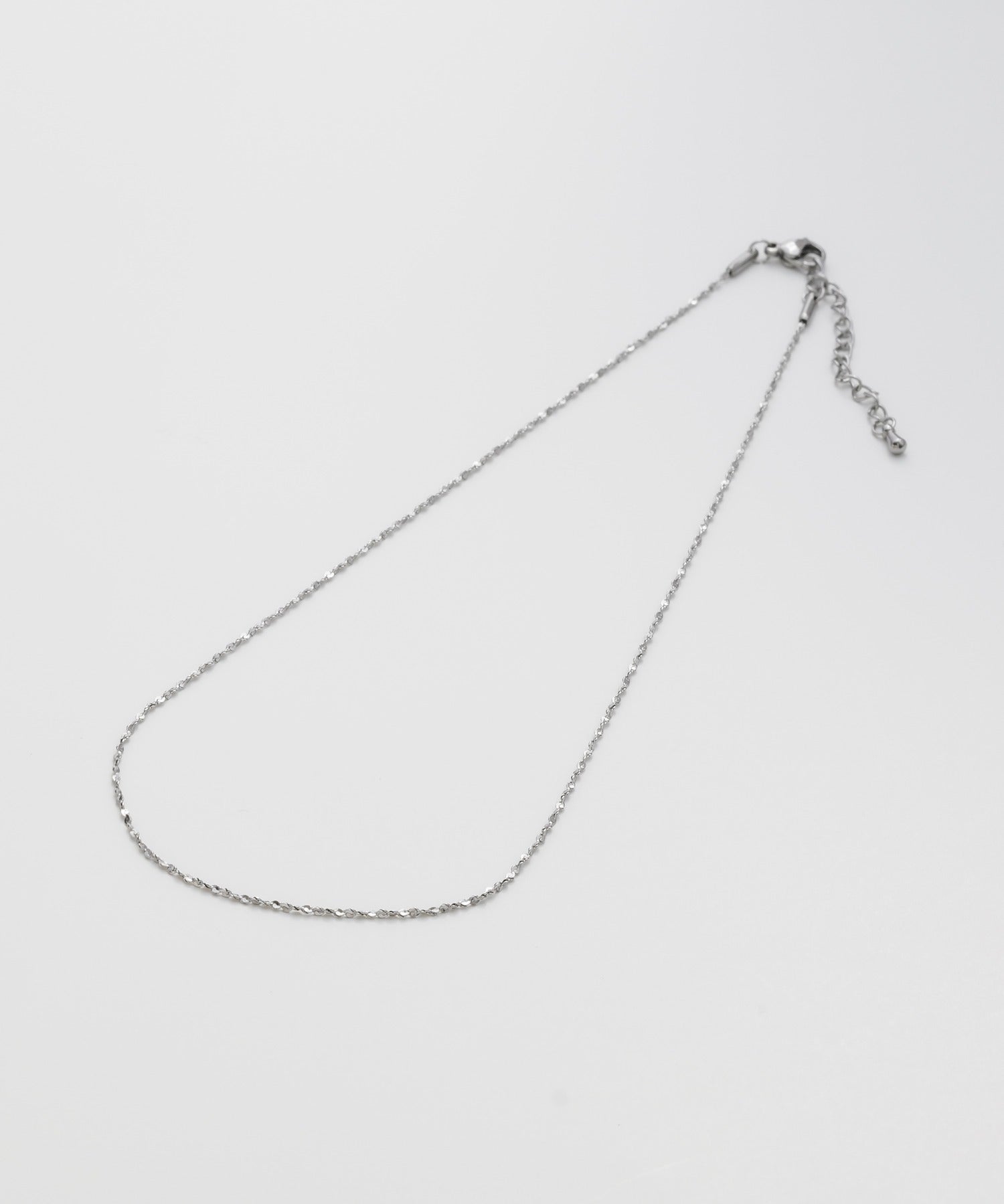 ciite' シーテ ネックレス 【 金属アレルギー対応 】 グリッターチェーンネックレス サージカルステンレス 幅1mm