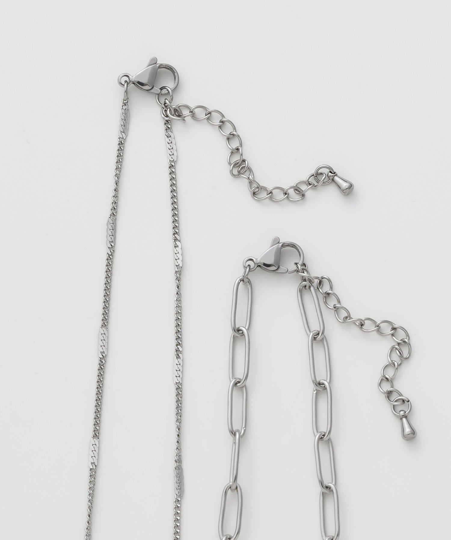ciite' シーテ ネックレス 【 金属アレルギー対応 】 シンプルチェーンネックレス 2セット サージカルステンレス
