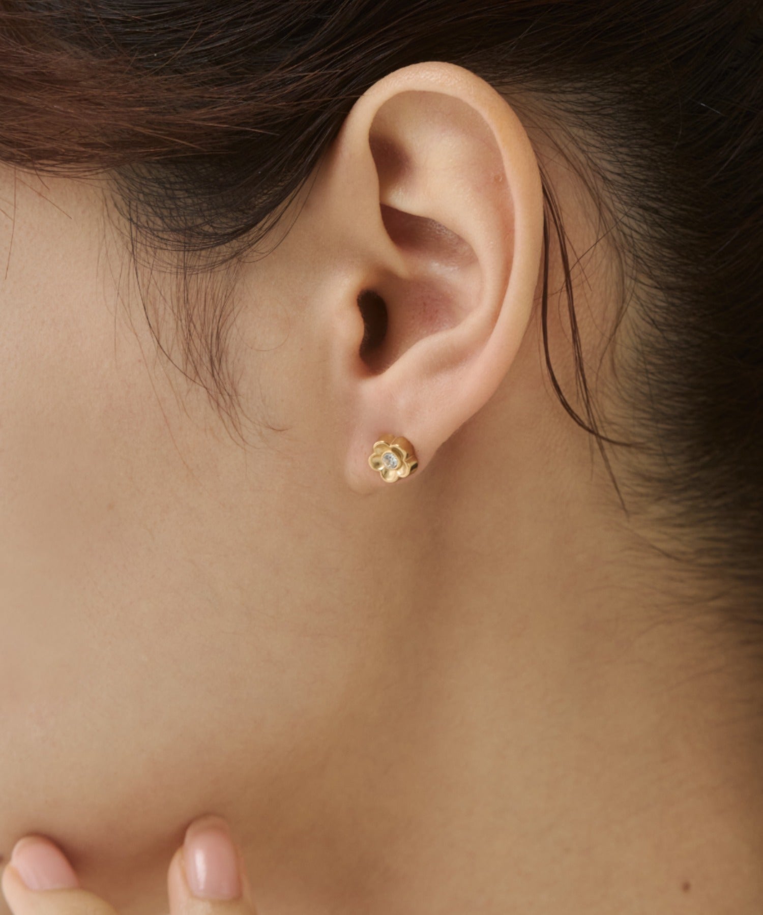 ciite' シーテ ピアス(両耳用) 【 金属アレルギー対応 】フラワービジュー ミニピアス サージカルステンレス(両耳用)