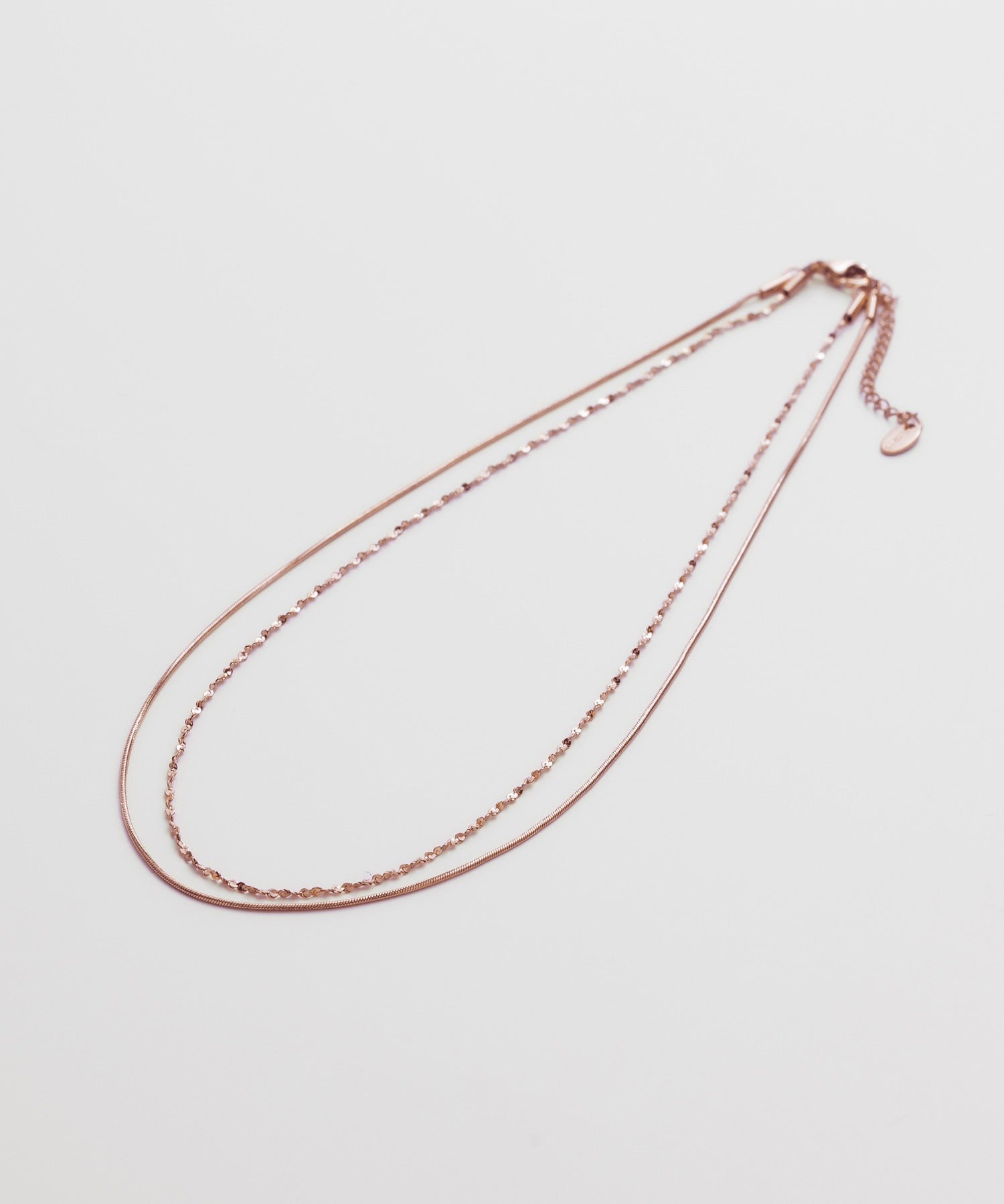 ciite' シーテ ネックレス 【 金属アレルギー対応 】 2連チェーンネックレス サージカルステンレス