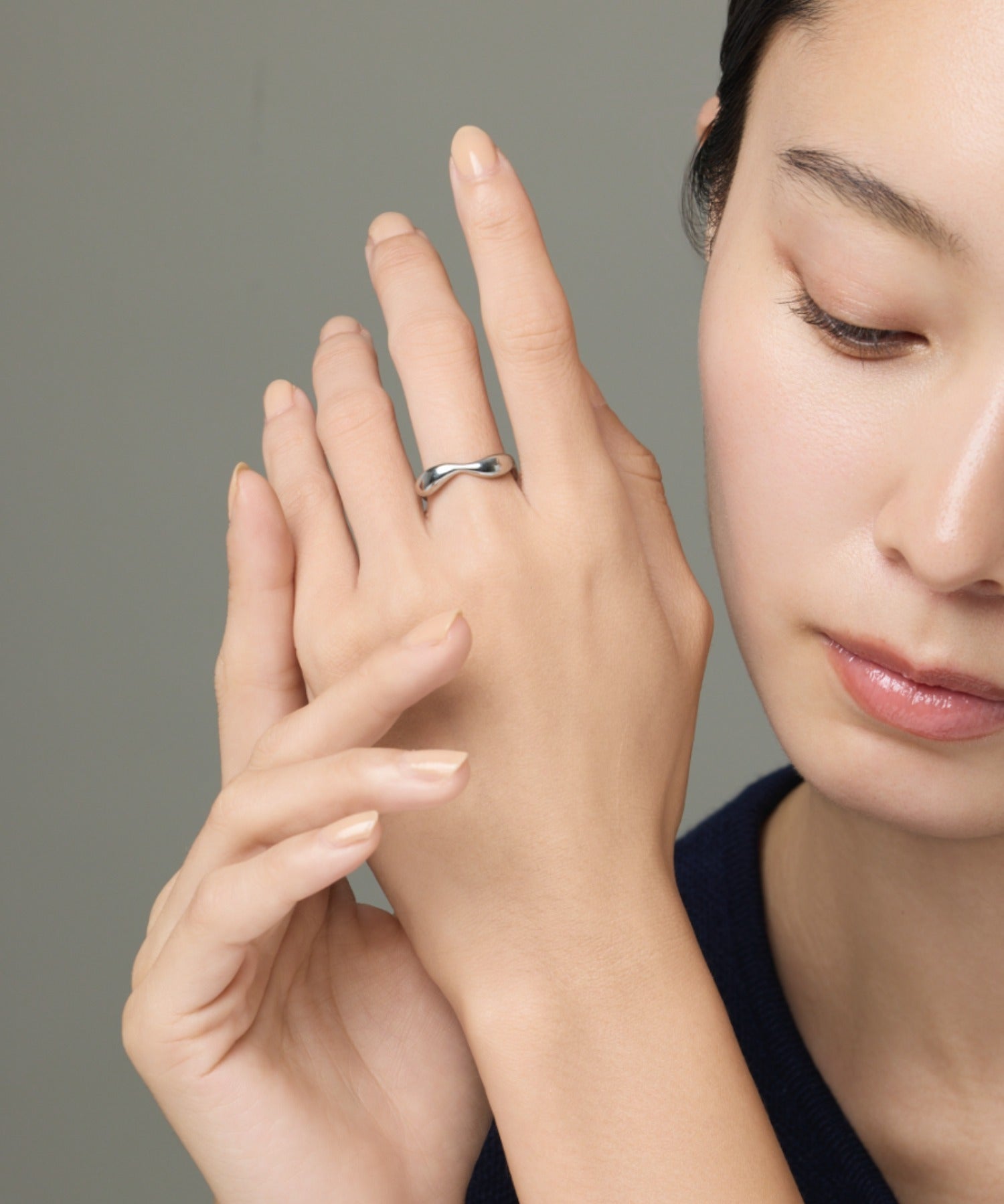 ciite' シーテ リング 【 金属アレルギー対応 】 ニュアンスリング サージカルステンレス シルバー