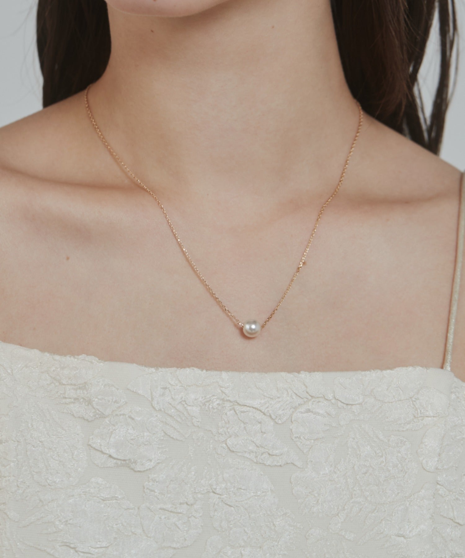 ciite' シーテ ネックレス シンプルナローネックレス & パールネックレス2個セット