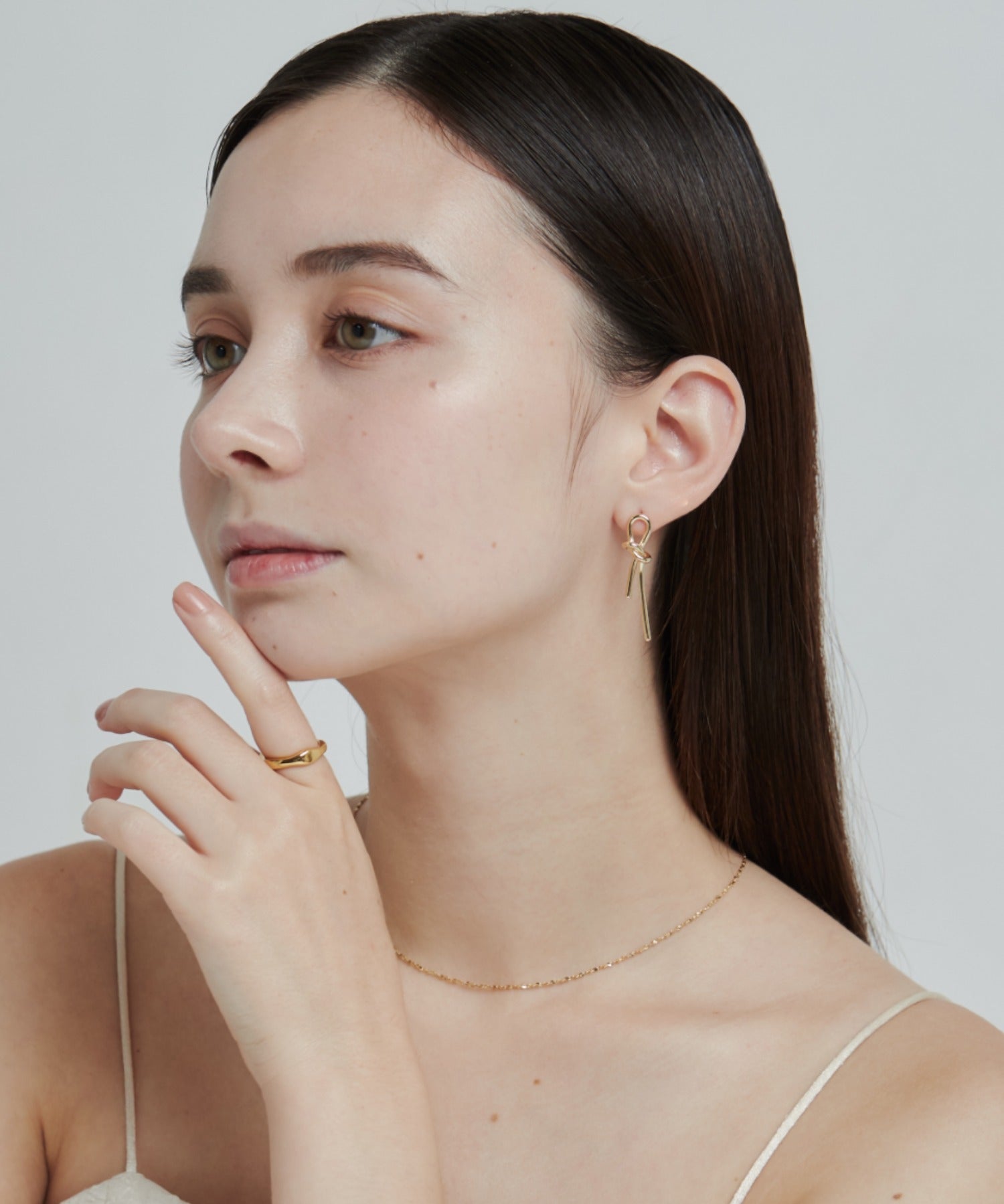ciite' シーテ ネックレス 【 金属アレルギー対応 】結びピアス (両耳用) サージカルステンレス