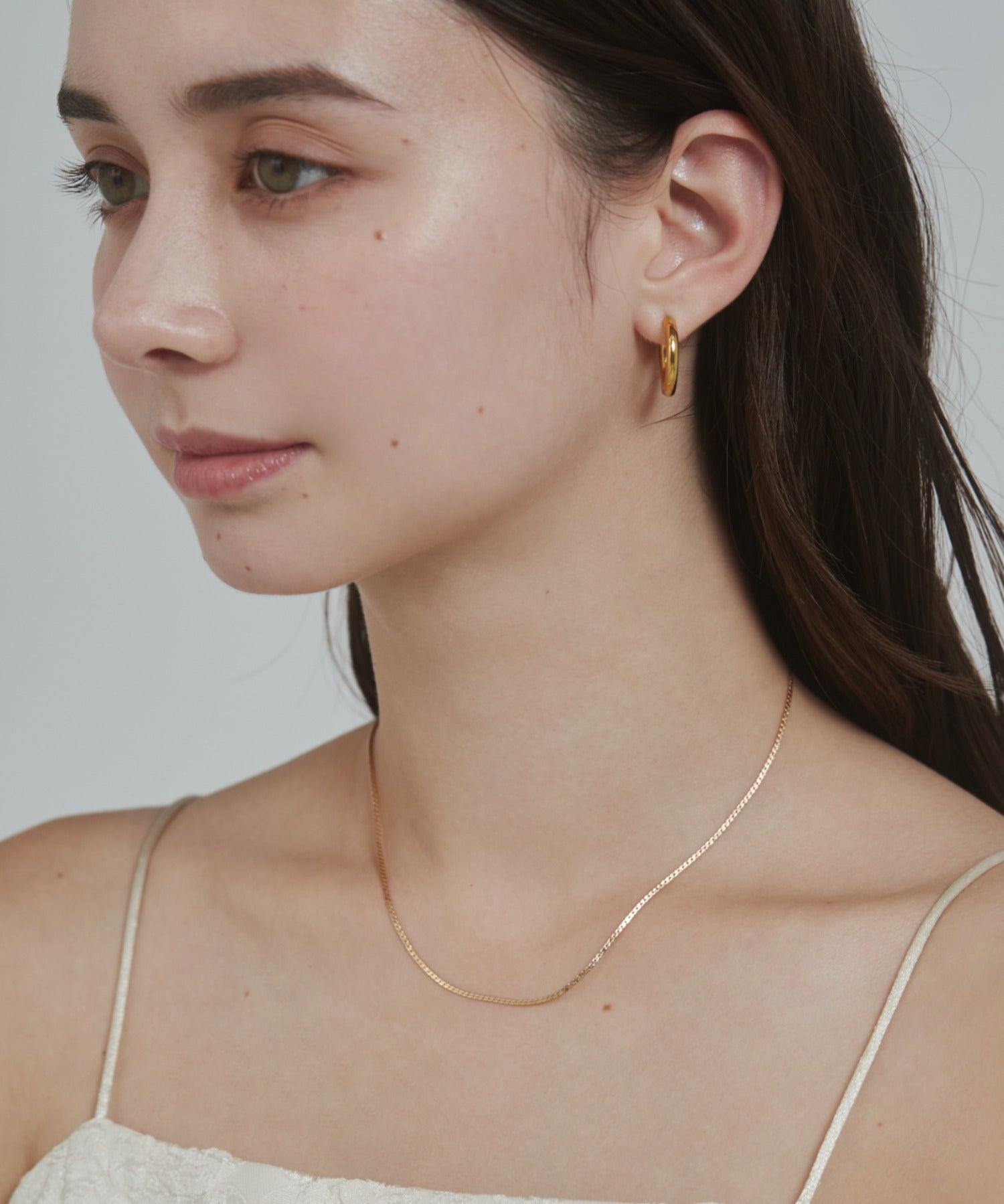 ciite' シーテ ネックレス シンプルナローネックレス & パールネックレス2個セット