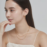 ciite' シーテ ネックレス 【 金属アレルギー対応 】simple double snake necklace / シンプル2連スネークネックレス サージカルステンレス