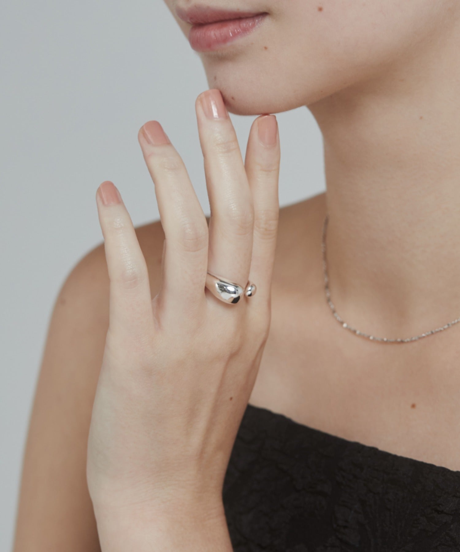 ciite' シーテ ネックレス 【 金属アレルギー対応 】ドロップリング / drop ring サージカルステンレス
