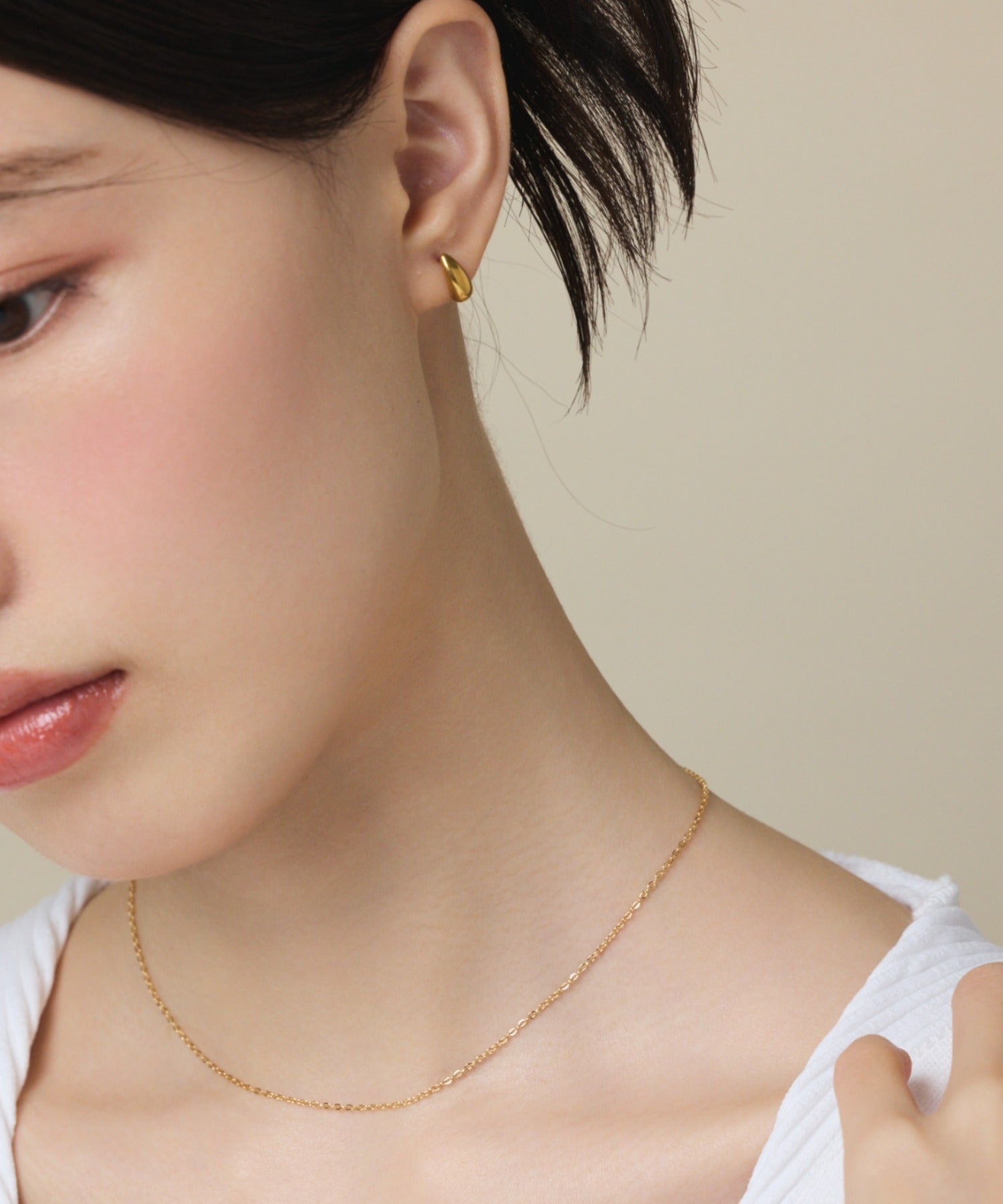 ciite' シーテ ネックレス 【 金属アレルギー対応 】 シンプルチェーンネックレス サージカルステンレス