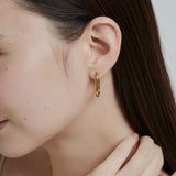 ciite' シーテ ピアス(両耳用) 【 金属アレルギー対応 】 オーバルフープピアス サージカルステンレス (両耳用)