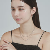ciite' シーテ ネックレス 【 金属アレルギー対応 】simple double snake necklace / シンプル2連スネークネックレス サージカルステンレス