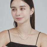 ciite' シーテ ネックレス 【 金属アレルギー対応 】simple double snake necklace / シンプル2連スネークネックレス サージカルステンレス