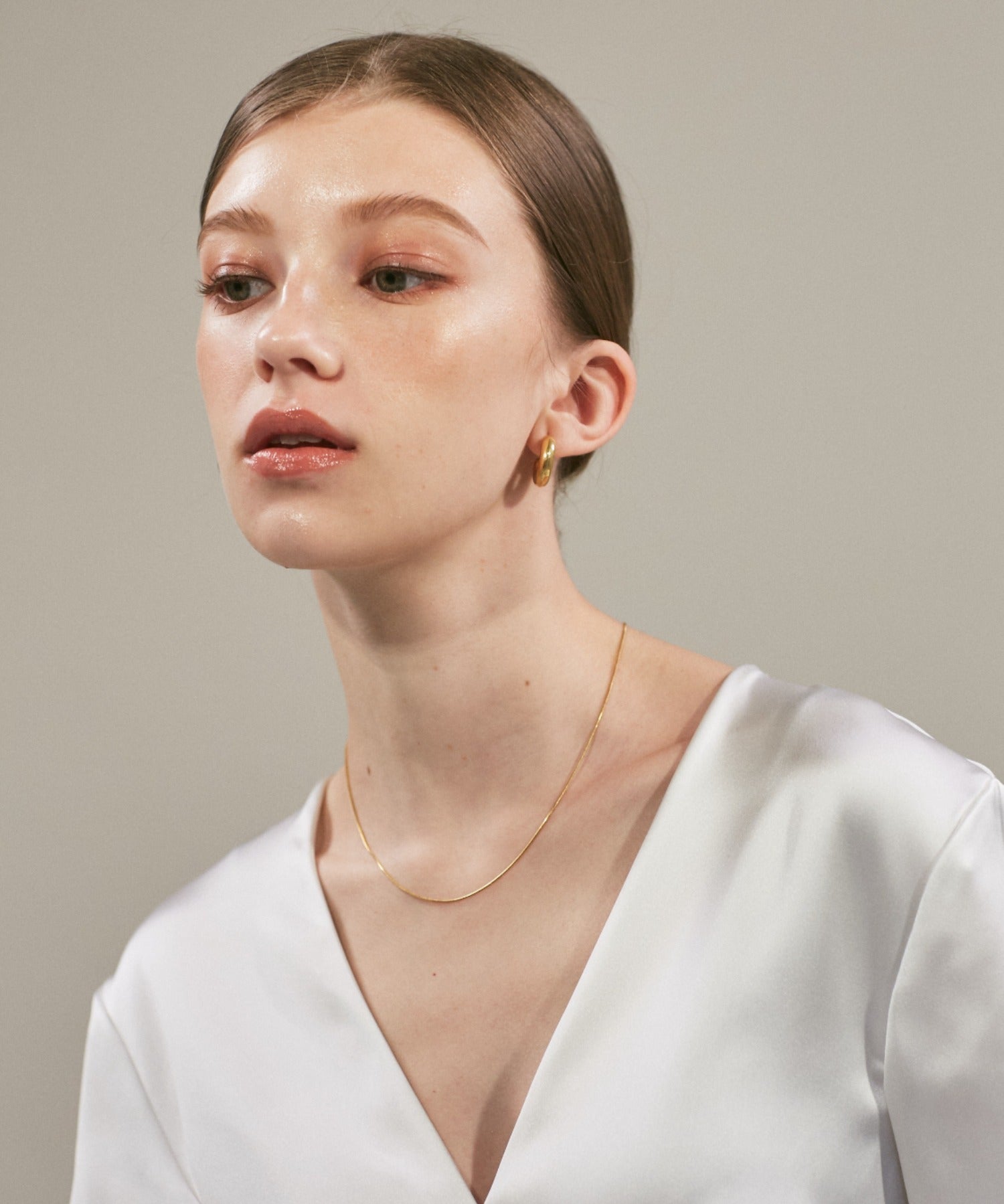 ciite' シーテ ネックレス 【 金属アレルギー対応 】simple snake necklace / シンプルスネークネックレス 1mm サージカルステンレス