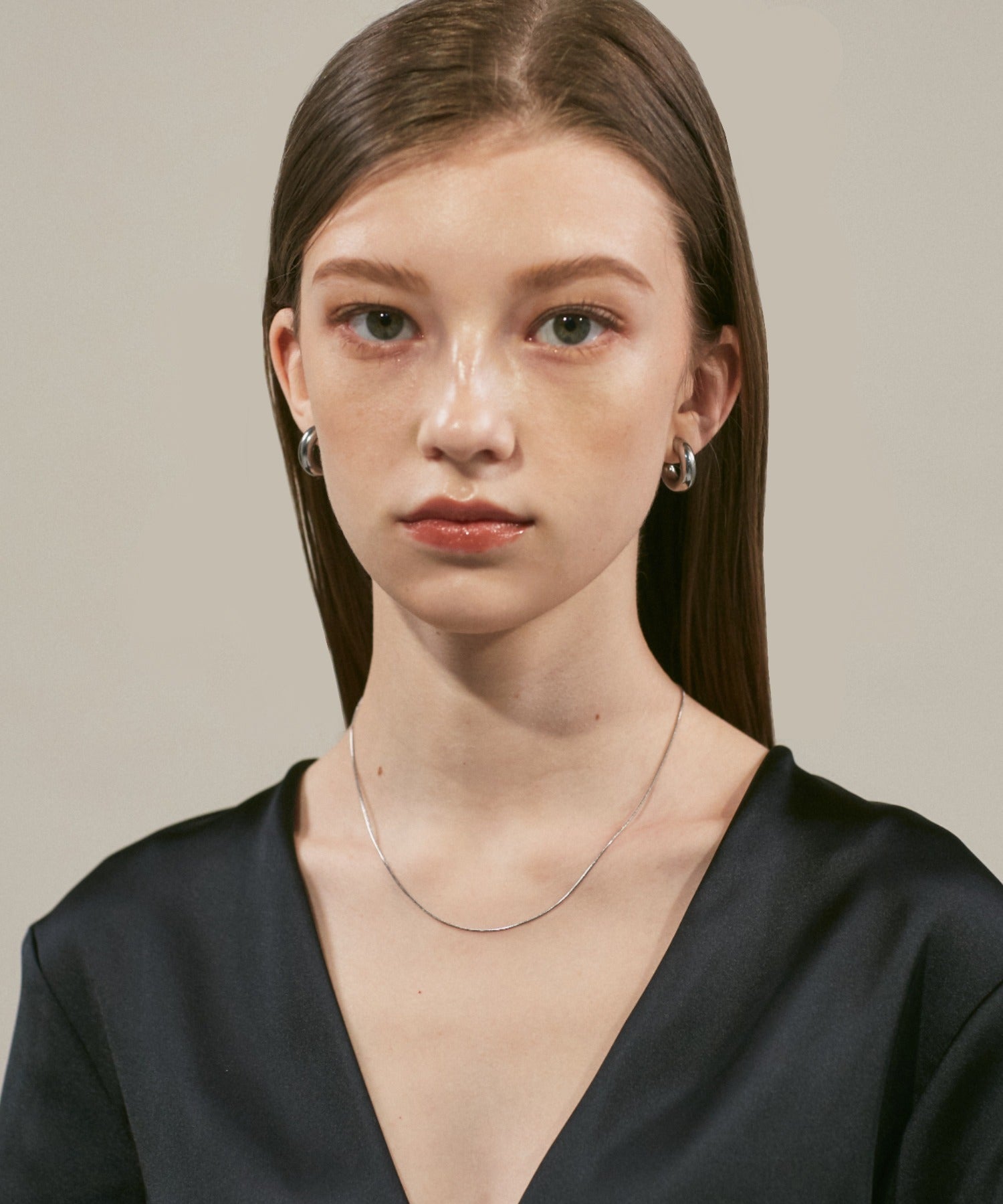 ciite' シーテ ネックレス 【 金属アレルギー対応 】simple snake necklace / シンプルスネークネックレス 1mm サージカルステンレス