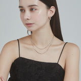 ciite' シーテ ネックレス 【 金属アレルギー対応 】simple double snake necklace / シンプル2連スネークネックレス サージカルステンレス
