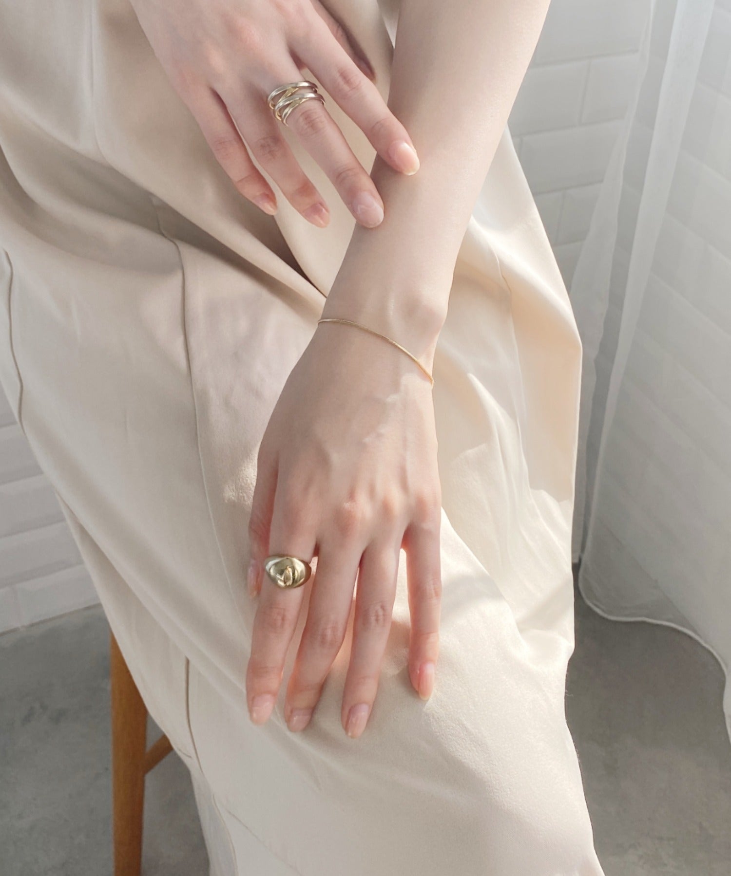 ciite' シーテ ネックレス 【 金属アレルギー対応 】simple snake bracelet / シンプルスネークチェーンブレスレット サージカルステンレス