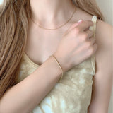 ciite' シーテ ネックレス 【 金属アレルギー対応 】simple snake bracelet / シンプルスネークチェーンブレスレット サージカルステンレス