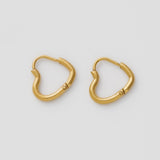 ciite' シーテ ピアス(両耳用) 【 金属アレルギー対応 】 ミニハートフープピアス サージカルステンレス (両耳用)