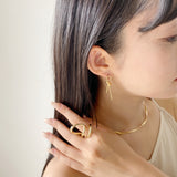ciite' シーテ ネックレス 【 金属アレルギー対応 】結びピアス (両耳用) サージカルステンレス