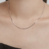 ciite' シーテ ネックレス 【 金属アレルギー対応 】simple snake necklace / シンプルスネークネックレス 1mm サージカルステンレス