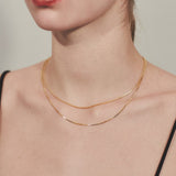 ciite' シーテ ネックレス 【 金属アレルギー対応 】simple double snake necklace / シンプル2連スネークネックレス サージカルステンレス