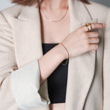 ciite' シーテ ネックレス 【 金属アレルギー対応 】simple snake bracelet / シンプルスネークチェーンブレスレット サージカルステンレス