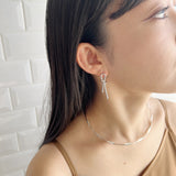 ciite' シーテ ネックレス 【 金属アレルギー対応 】結びピアス (両耳用) サージカルステンレス
