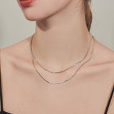ciite' シーテ ネックレス 【 金属アレルギー対応 】simple double snake necklace / シンプル2連スネークネックレス サージカルステンレス