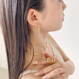 ciite' シーテ ネックレス 【 金属アレルギー対応 】結びピアス (両耳用) サージカルステンレス