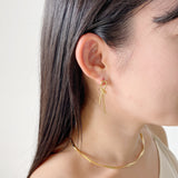 ciite' シーテ ネックレス 【 金属アレルギー対応 】結びピアス (両耳用) サージカルステンレス