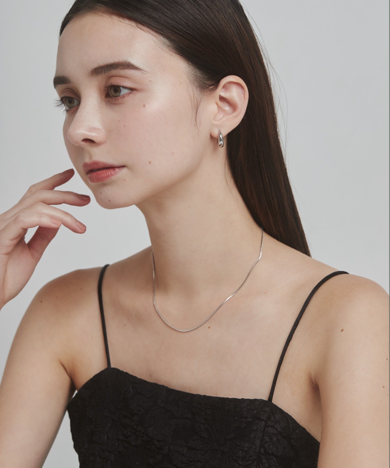 ciite' シーテ ネックレス 【 金属アレルギー対応 】simple snake necklace / シンプルスネークネックレス 1mm サージカルステンレス