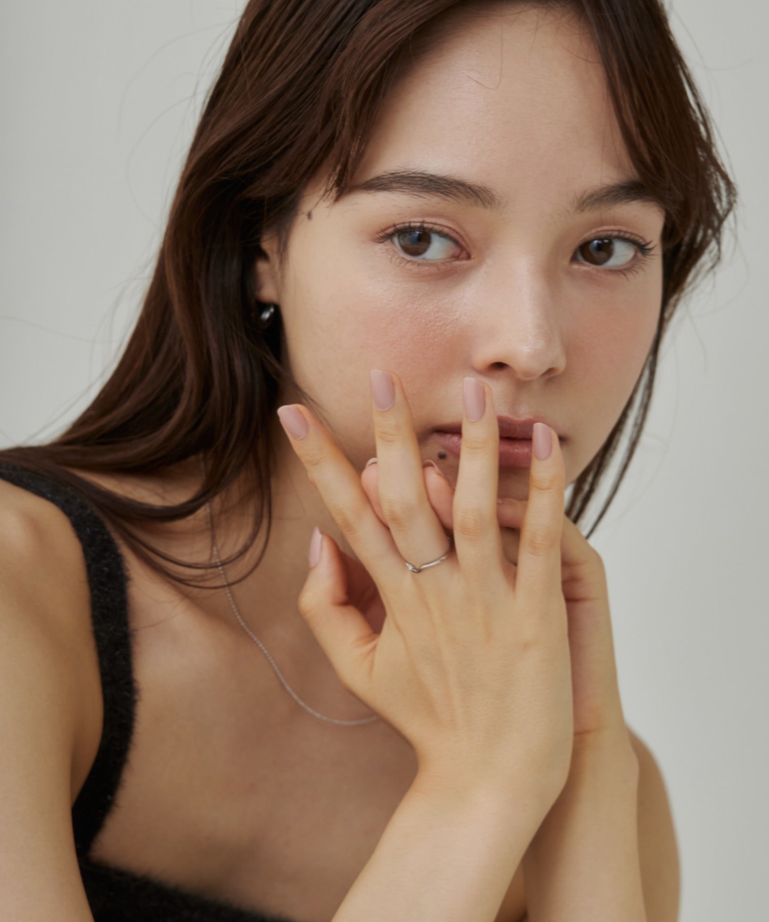 ciite' シーテ リング 【 金属アレルギー対応 】 ニュアンスビジューリング サージカルステンレス