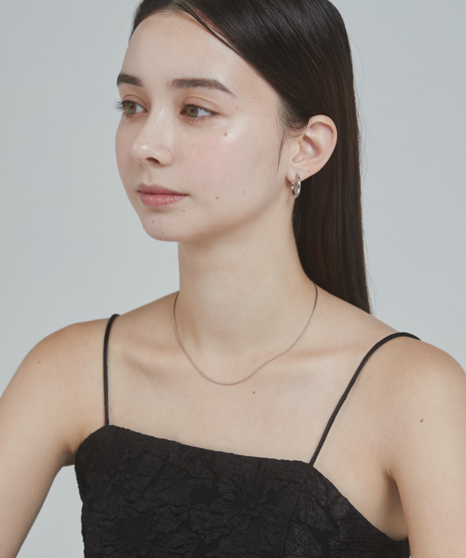 ciite' シーテ ネックレス シンプルナローネックレス & パールネックレス2個セット