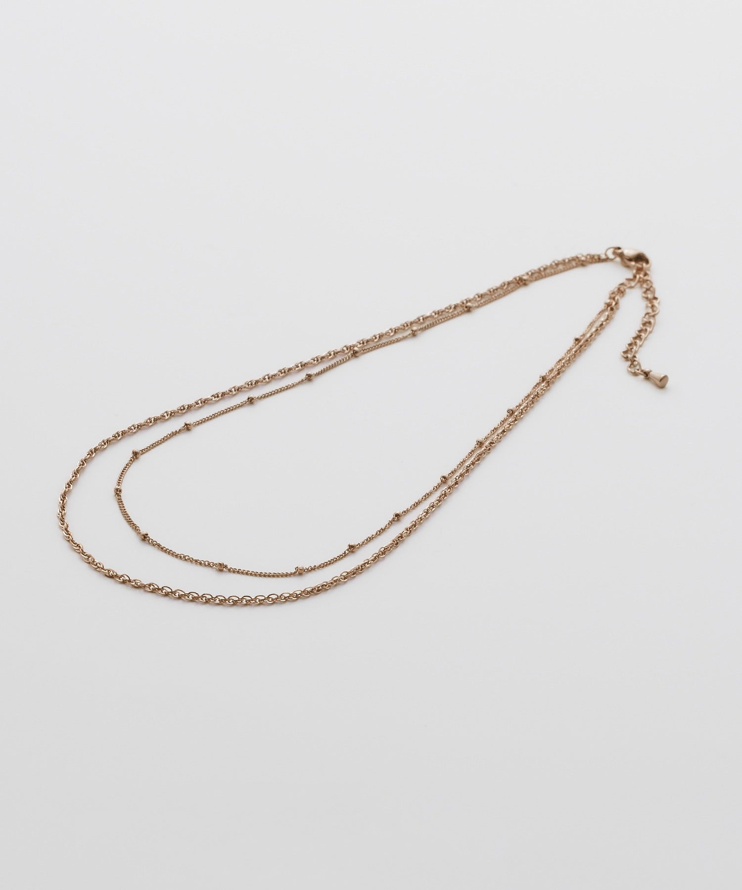 ciite' シーテ ネックレス 【 金属アレルギー対応 】 2連チェーンネックレス サージカルステンレス
