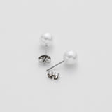 ciite' シーテ ピアス(両耳用) 【 金属アレルギー対応 】 シンプルパールピアス サージカルステンレス 8mm 10mm 12mm (両耳用)
