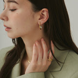 ciite' シーテ ピアス(両耳用) 【 金属アレルギー対応 】パールキャッチ デザインピアス サージカルステンレス