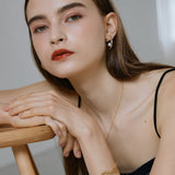 ciite' シーテ ピアス(両耳用) 【 金属アレルギー対応 】パールキャッチ デザインピアス サージカルステンレス