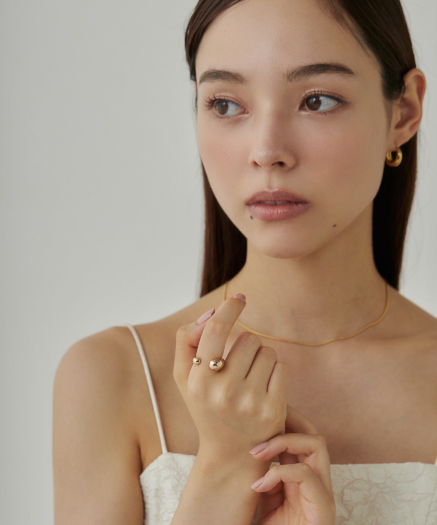 ciite' シーテ ネックレス 【 金属アレルギー対応 】ドロップリング / drop ring サージカルステンレス