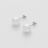 ciite' シーテ ピアス(両耳用) 【 金属アレルギー対応 】 シンプルパールピアス サージカルステンレス 8mm 10mm 12mm (両耳用)