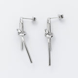 ciite' シーテ ネックレス 【 金属アレルギー対応 】結びピアス (両耳用) サージカルステンレス