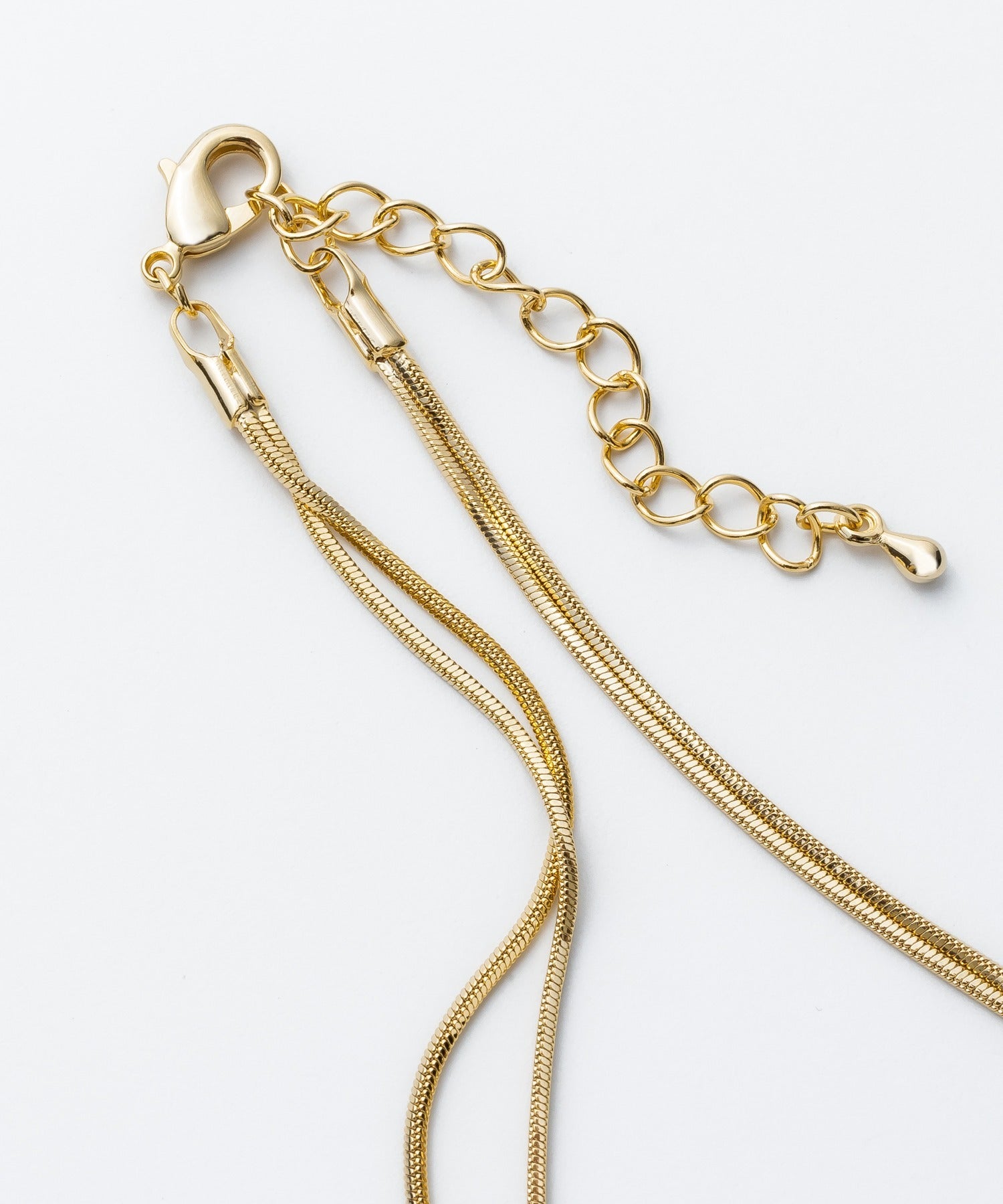 ciite' シーテ ネックレス 【 金属アレルギー対応 】simple double snake necklace / シンプル2連スネークネックレス サージカルステンレス