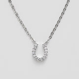 ciite' シーテ ネックレス 【 金属アレルギー対応 】 ホースビジューネックレス サージカルステンレス