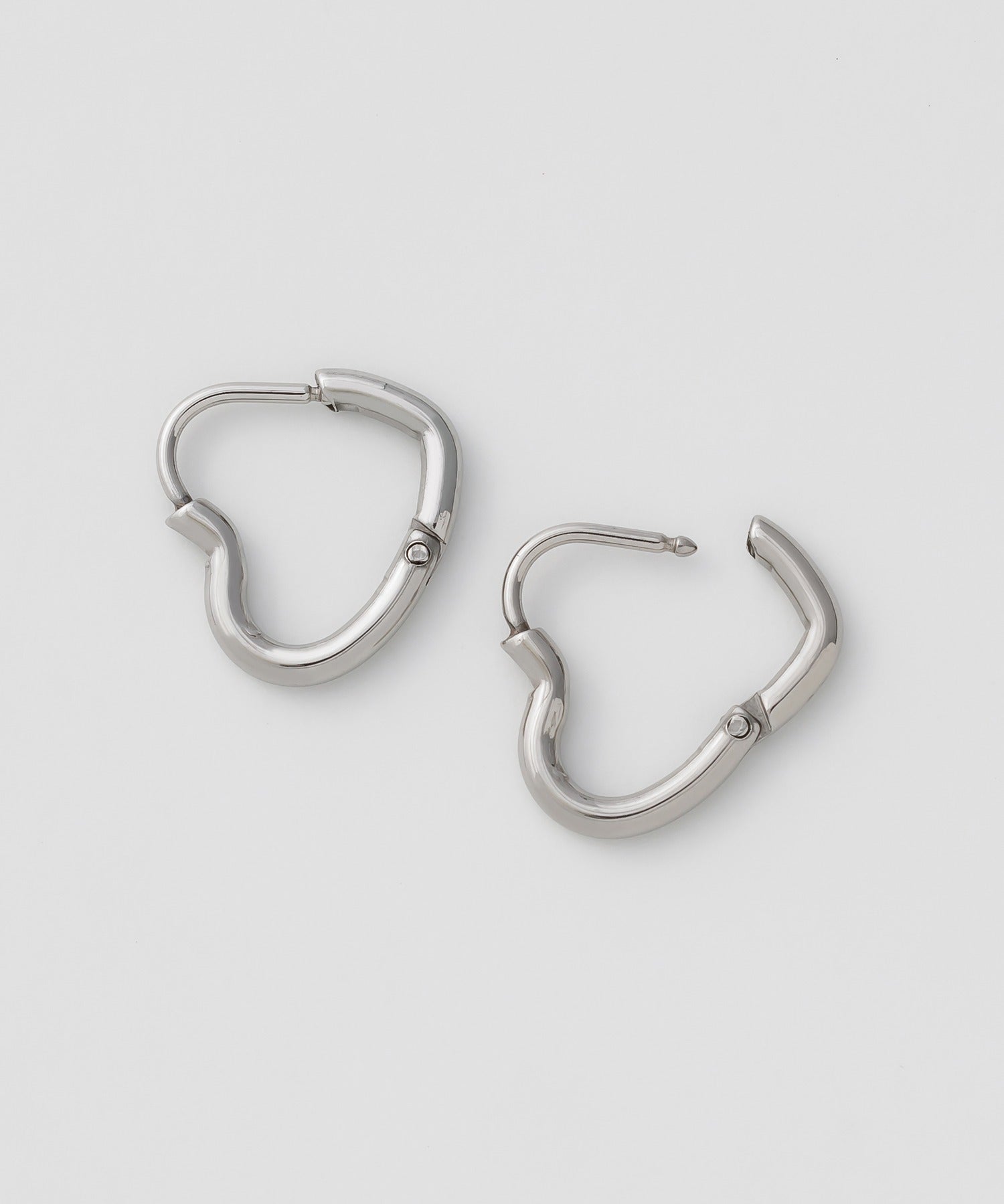 ciite' シーテ ピアス(両耳用) 【 金属アレルギー対応 】 ミニハートフープピアス サージカルステンレス (両耳用)